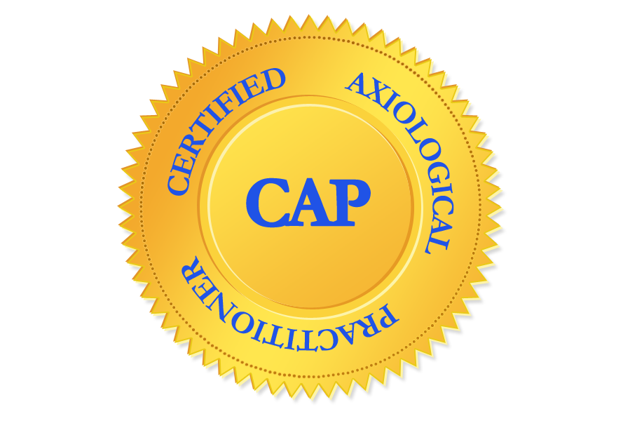 Certified Axiology Practitioner (CAP) certification seal